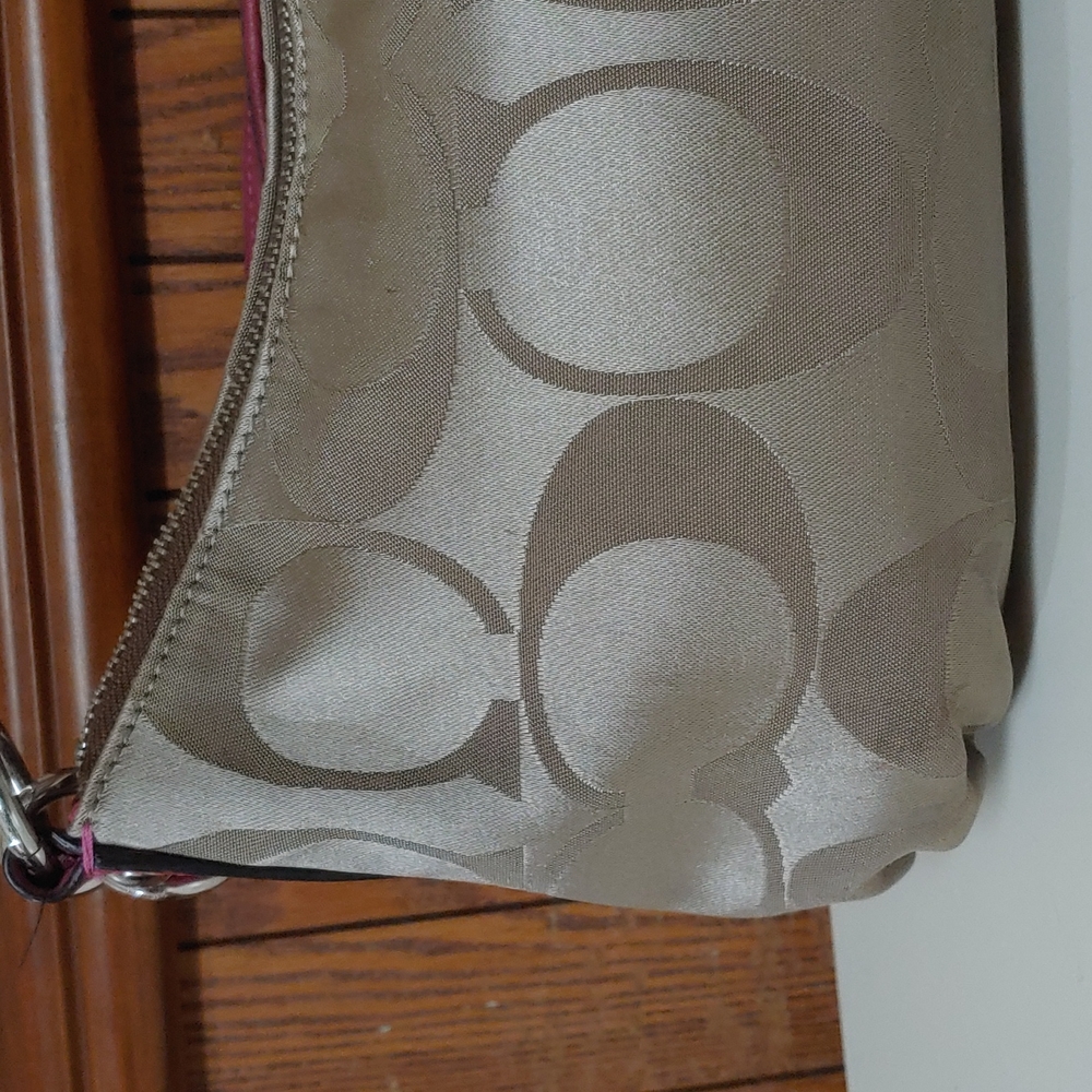 Coach Sateen Leather Shoulder Bag - Picture 6 of 16